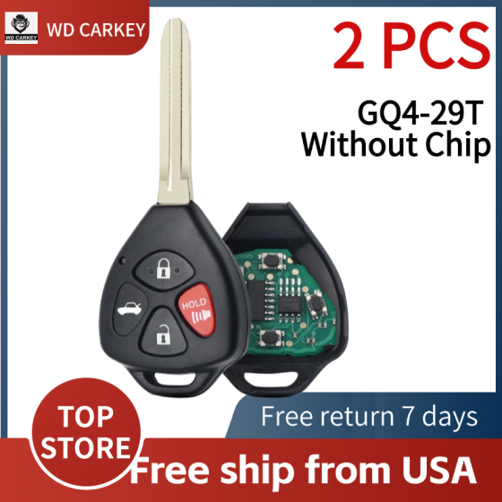 TOY 3+1 Buttons 314Mhz GQ4-29T (No Chip)